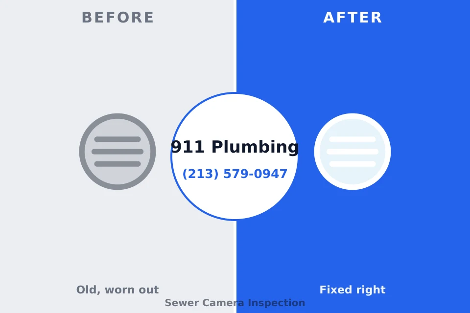 Before and after: plumbing repair Lake Cherokee, TX